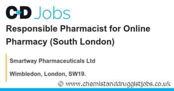 Smartway Pharmaceuticals Ltd: Responsible Pharmacist for Online Pharmacy (South London)