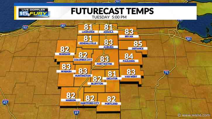 More summer warmth with comfortable humidity