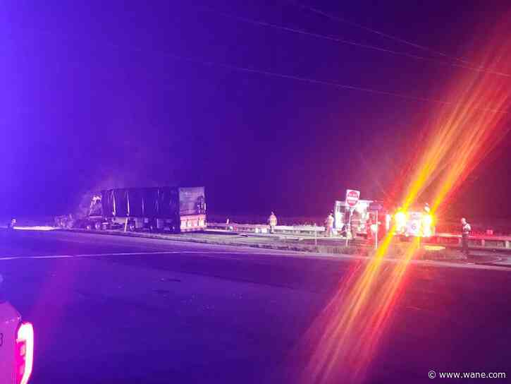 US-30 Westbound lanes closed following semi crash