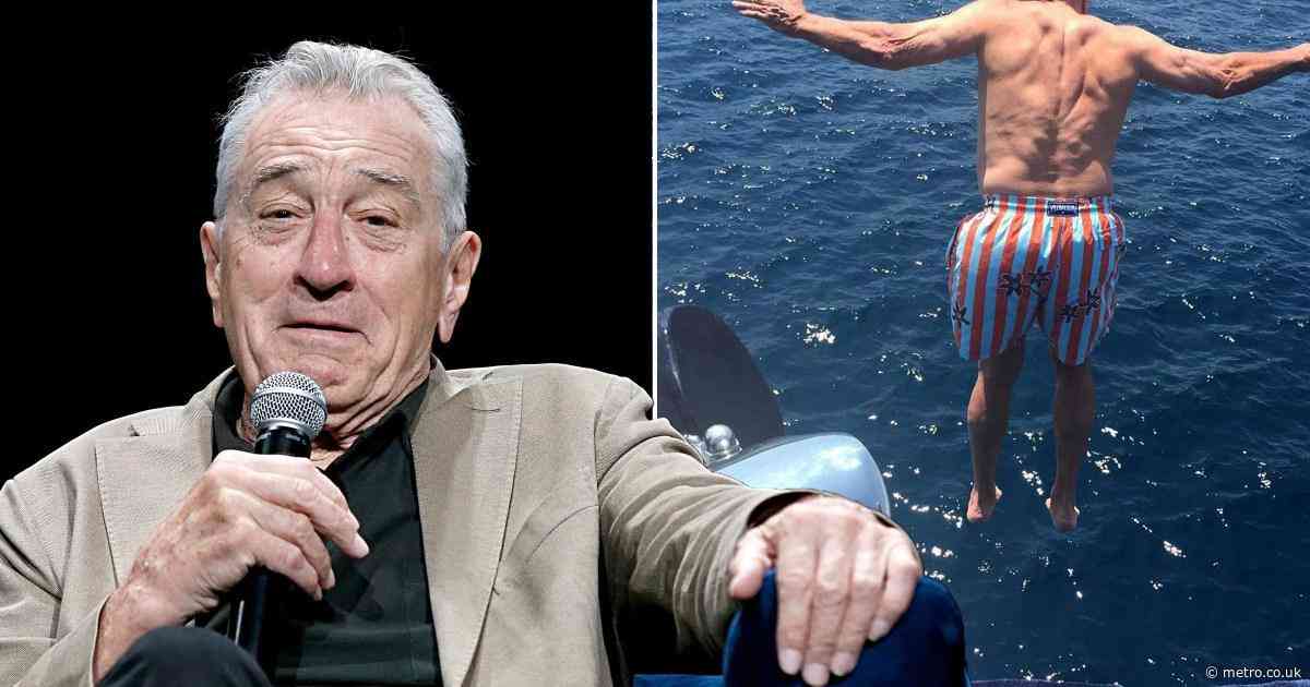 Robert De Niro is living his best life leaping off yacht on his 81st birthday