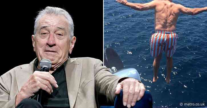 Robert De Niro is living his best life leaping off yacht on his 81st birthday