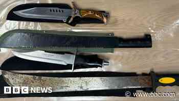 Large zombie-style knives handed in before new law