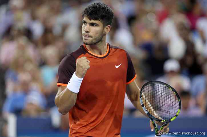 Carlos Alcaraz is practicing hard ahead of the US Open