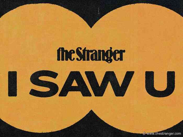 I Saw U: Driving a Subaru on 520, Wearing a Rib Cage T-shirt on the Train, Complimenting My Boygenius Baggu at Creature Consignment