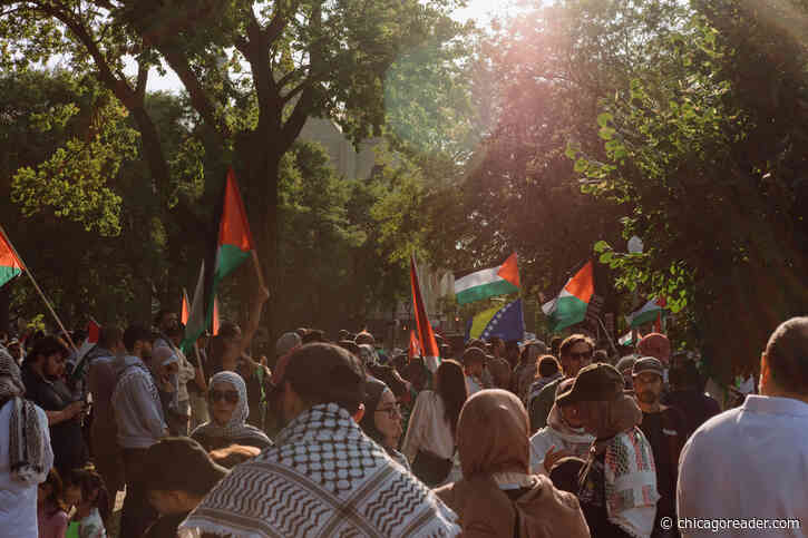 Diverse coalition protests in support of a ceasefire in Gaza