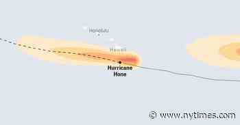 Mapa: la trayectoria del huracán Hone en vivo