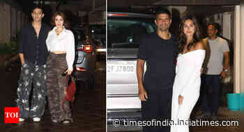 Rhea arrives with rumoured BF at Shibani’s birthday