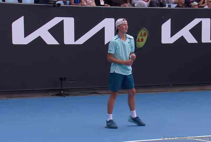 Like father, like son: Cruz Hewitt claims first ATP win at 15