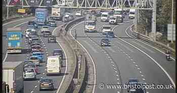 Live: M5 lanes closed in Bristol as crash leaves traffic queuing