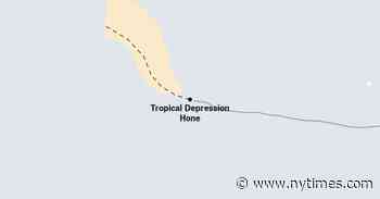 Map: Tracking Tropical Depression Hone