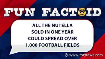 Fun Facts: The total Nutella sold in a year could blanket 1,000 football fields