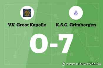 SC Grimbergen B overklast VV Groot Kapelle B