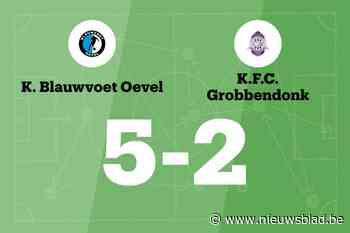 Van Gasse maakt twee goals voor Blauwvoet Oevel in wedstrijd tegen Grobbendonk