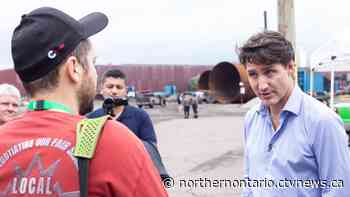 Trudeau's visit to Sault Ste. Marie wraps-up with a tense exchange at Algoma Steel