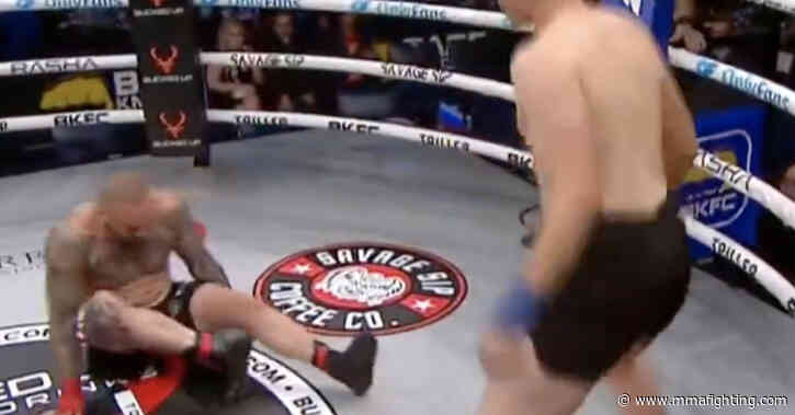 Watch BKFC fighter suffer gruesome ankle dislocation — before miraculously snapping it back in place