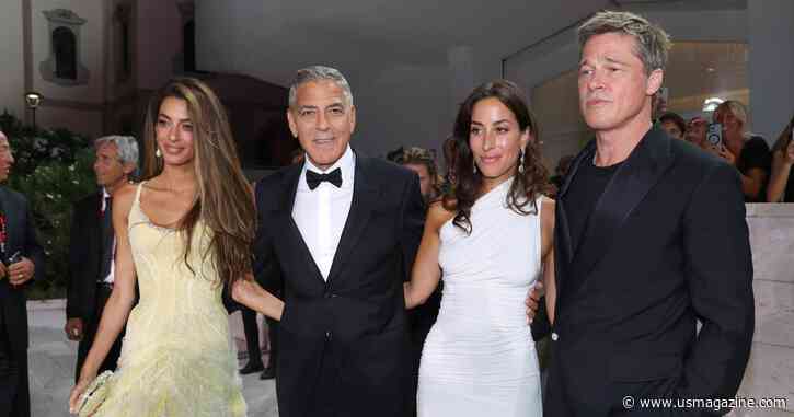 George and Amal Clooney Double Date With Brad Pitt and Ines de Ramon