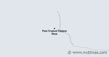 Map: Tracking Post-Tropical Cyclone Hone