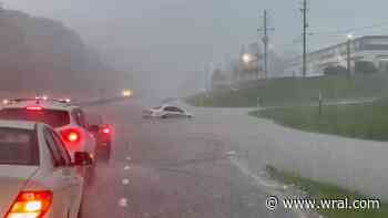 Storms rolling through Raleigh on Sunday cause flooding and delays