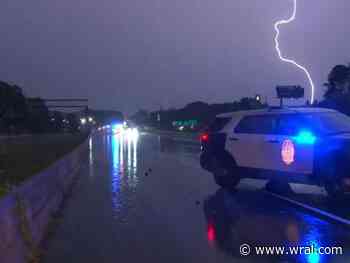 Torrential downpours cause flooded roads, crashes and cancellations Sunday in Wake County