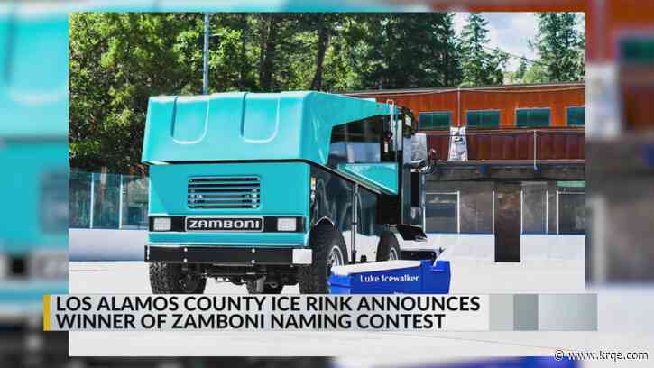 Los Alamos County Ice Rink announces winner of Zamboni naming contest