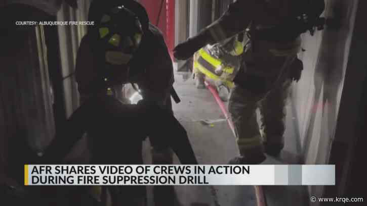 VIDEO: Albuquerque Fire Rescue crews complete drill blindfolded