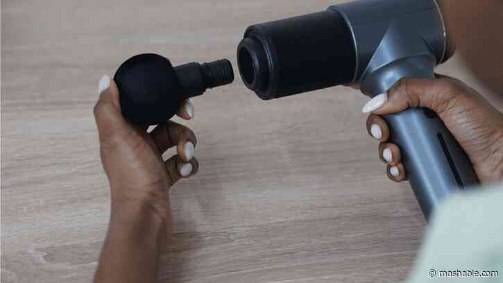 Melt away tension with this powerful deep-tissue massage gun for 44% off