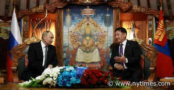 Putin es recibido con alfombra roja en Mongolia