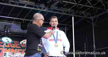 Local Olympian makes appearance with gold medal at Bicester concert