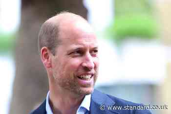 William’s new beard on display during visit to homelessness exhibition