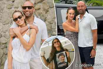 Derek Jeter cozies up to wife Hannah in rare personal photos from ‘great summer’ vacation