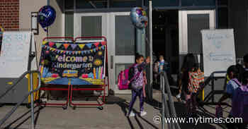 On the First Day at New Schools, Hugs, Tears and Plenty of Photos