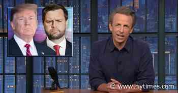 Seth Meyers: Trump and Vance ‘Can’t Beat the Weird Charges’