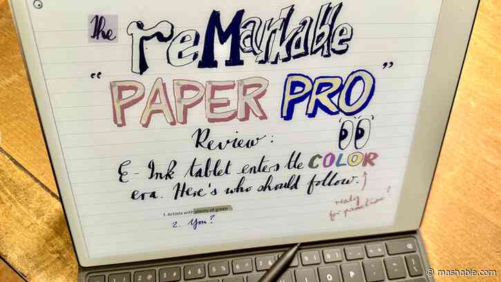 ReMarkable Paper Pro review: E-ink enters the color era