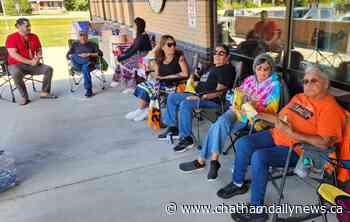 Walpole protest continues, band council meets off-site