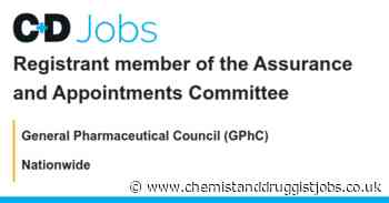 General Pharmaceutical Council (GPhC): Registrant member of the Assurance and Appointments Committee