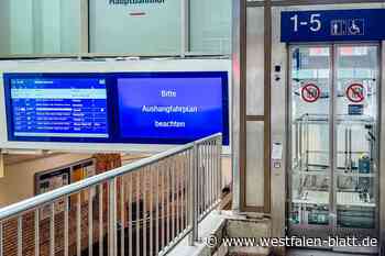 Neuer Aufzug im Hauptbahnhof Paderborn schon defekt