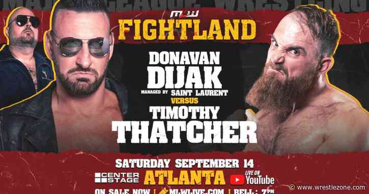 Donovan Dijak To Make MLW In-Ring Debut At Fightland On 9/14