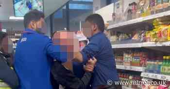 Tesco 'shoplifter' screams 'help me' as staff stop him leaving - before police let him go