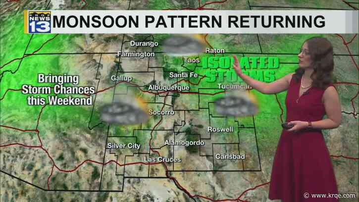 More moisture coming to New Mexico this weekend