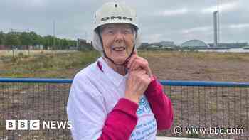 Watch: 90-year-old woman ziplines 100ft above Clyde