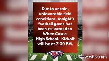 Two high school football games moved due to weather