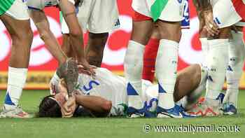 Arsenal defender Riccardo Calafiori suffers FREAK injury while playing for Italy with £42m man forced off against France, handing Mikel Arteta major scare