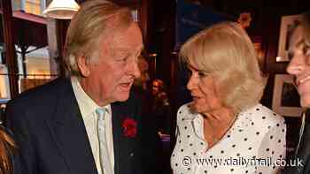 Queen Camilla reunites with Andrew Parker Bowles for their son's cookbook launch at a pub in Mayfair