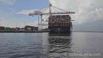 Close call at Port Tampa Bay prevents cargo ship from crashing into dock