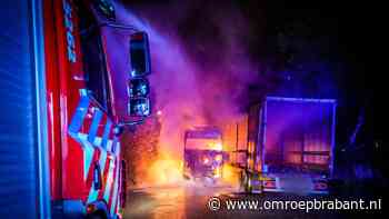 112-nieuws: truck in vlammen op • brand na explosie bij leegstaande school