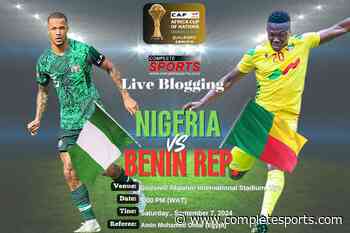 Nigeria Vs Benin Republic Live Blogging – AFCON 2025 Qualifier; Group D Matchday 1