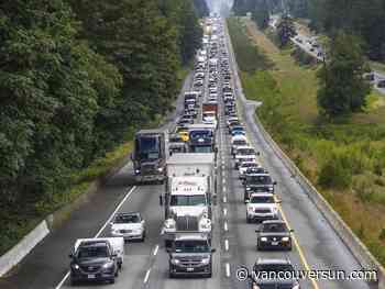 Traffic Alert: Delays on Highway 1 in Langley because of serious crash