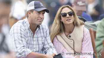 Peter Phillips and his girlfriend Harriet Sperling horse around as they enjoy the action at Burghley Trials