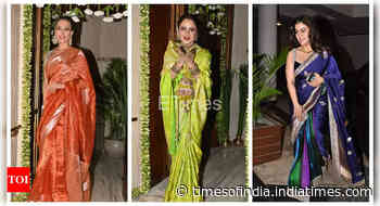 Celebs at Manish Malhotra's residence for Ganpati