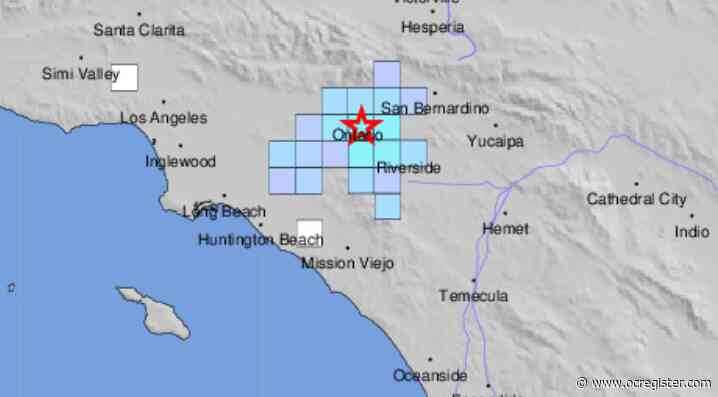 Pair of earthquakes – 3.5 and 3.9 – near Ontario jolts parts of Southern California